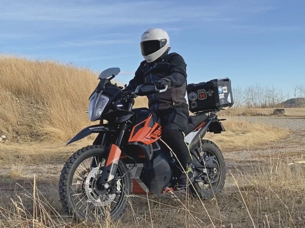 Me on my KTM 790 Adventure riding off-road.