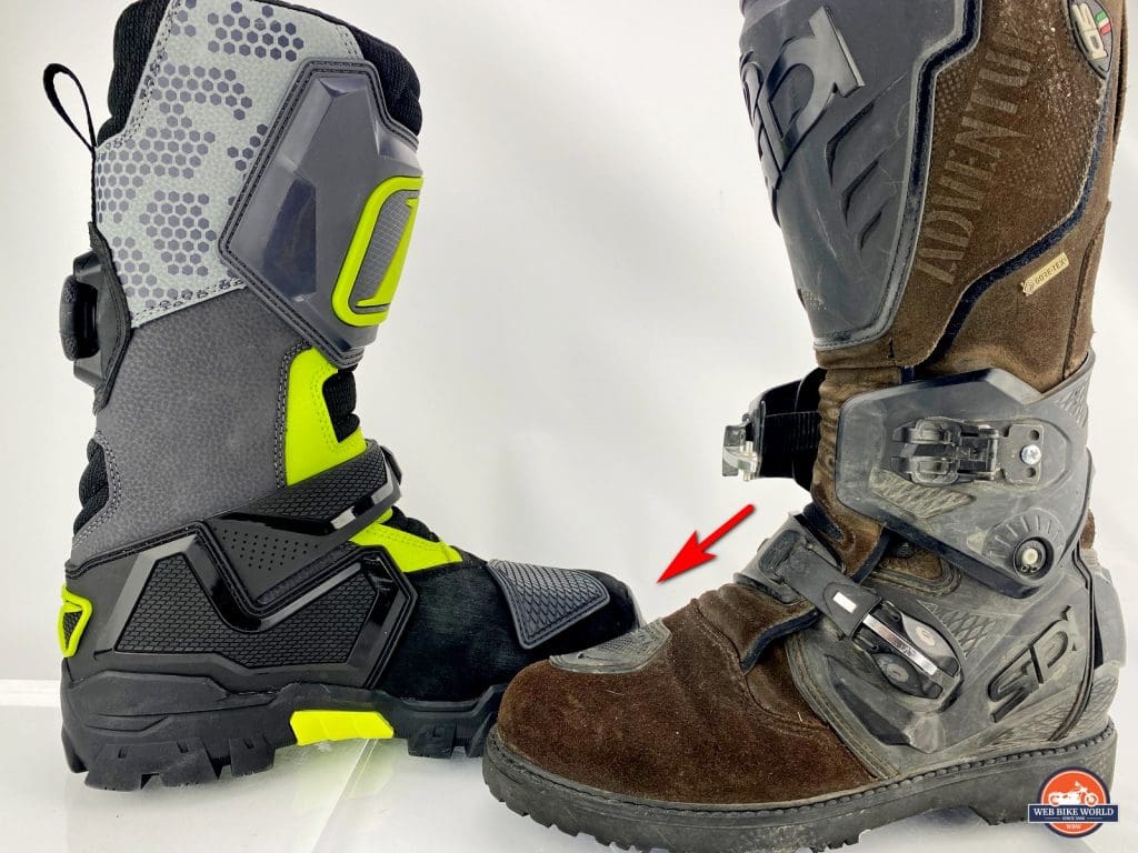 The Klim Adventure GTX and Sidi Adventure 2 Gore-Tex side by side comparison