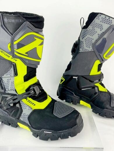 The Klim Adventure GTX boots.