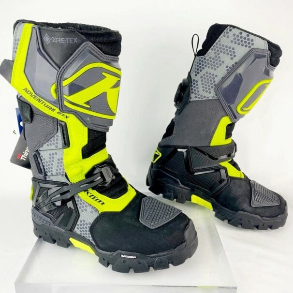 The Klim Adventure GTX boots.