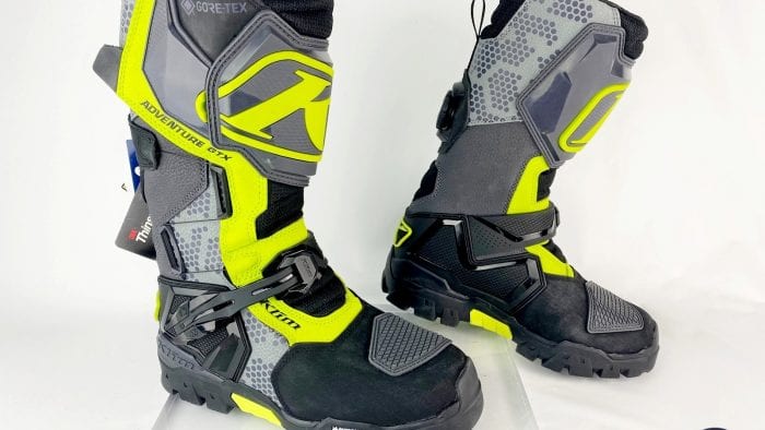 The Klim Adventure GTX boots.