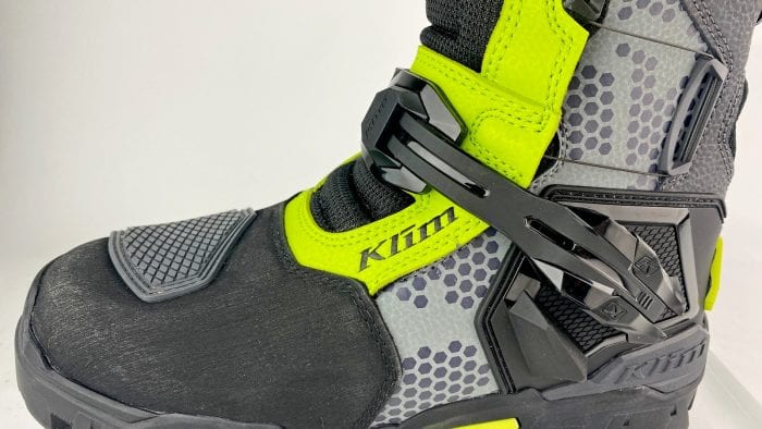The outside view of a left Klim Adventure GTX boot. The outside view of a left Klim Adventure GTX boot.