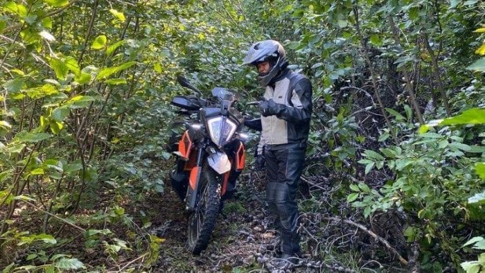 Out in the boonies with my KTM 790 Adventure and my sidekick Mark Estabillo.