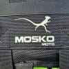 The Mosko Moto logo of a Basilisk lizard on some of their luggage.