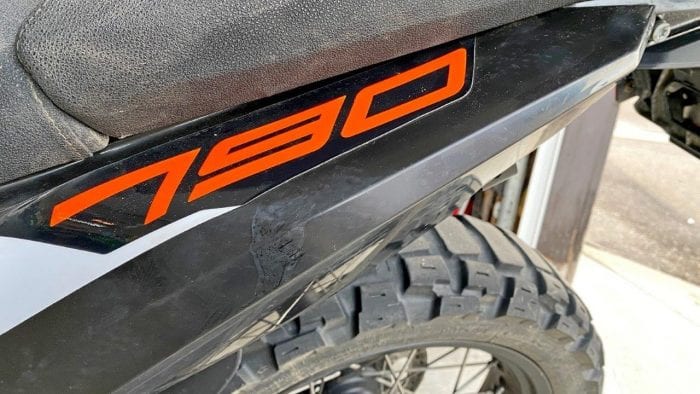 Slight damage to the plastic on my KTM 790 Adventure due to rubbing luggage. Slight damage to the plastic on my KTM 790 Adventure due to rubbing luggage.