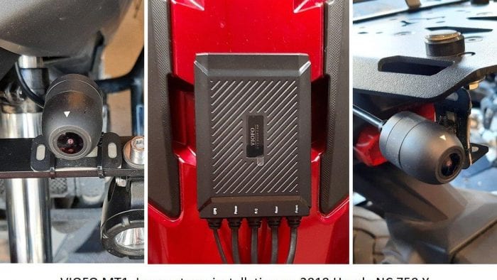 VIOFO MT1 camera mounted on a 2019 Honda NC 750 X VIOFO MT1 camera mounted on a 2019 Honda NC 750 X