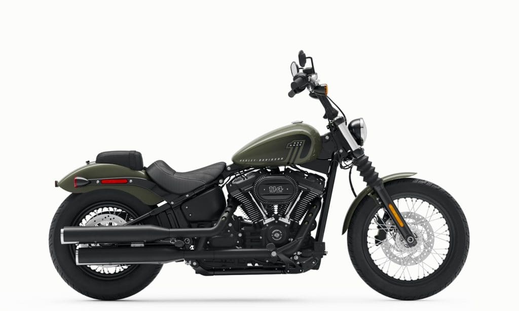 The 2021 Harley Davidson Street Bob 114.