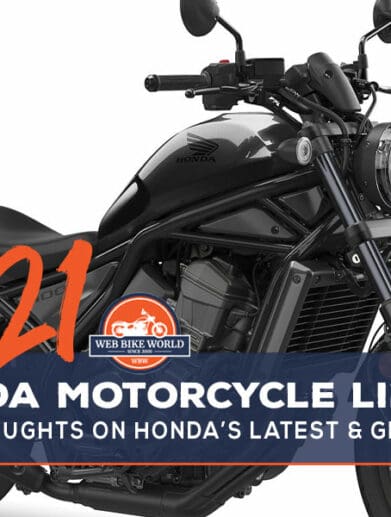 2021 Honda Motorcycle Lineup
