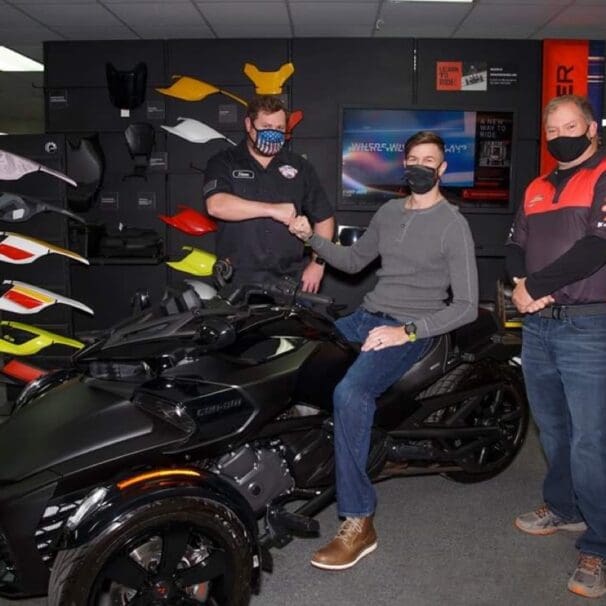 Aubrey Hand Receives Can-Am Spyder FS-3