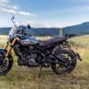 Indian FTR 1200 S with Tour Accessory Package parked in Yellowstone National Park