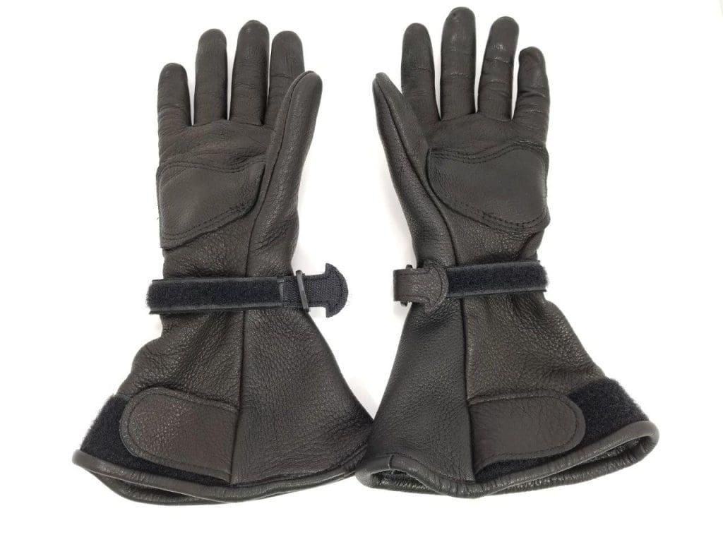 The Lee Parks Design Deersports gloves palm side view.