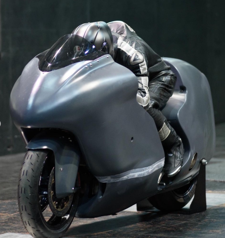 Guy Martin with his custom Hayabusa. Taken From Guy Martin's Official Instagram Account