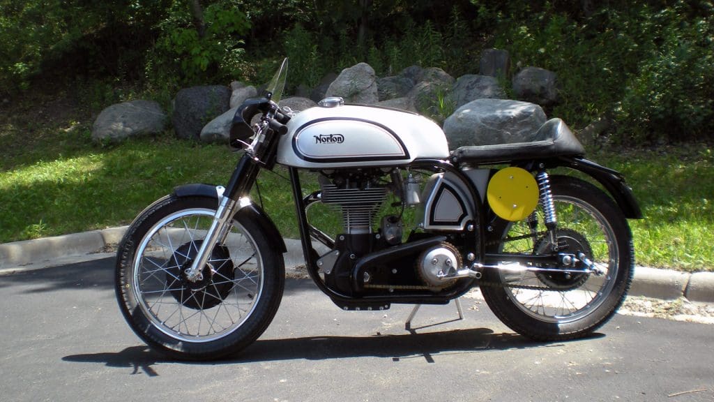 1953 Norton Manx DOHC Racer Side View