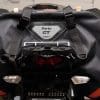 Rear view of 70086 Sentor bag mounted on Ninja 1000
