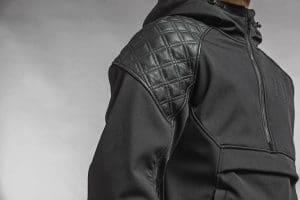 The Enginehawk Predator armored hoodie.