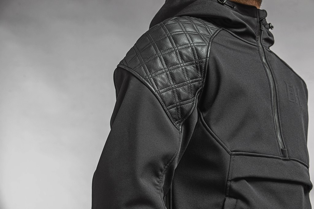 The Enginehawk Predator armored hoodie.