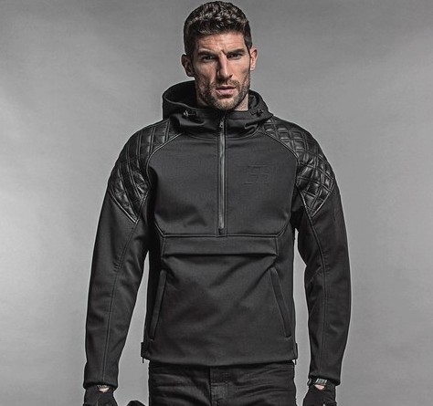 The Enginehawk Predator armored hoodie.