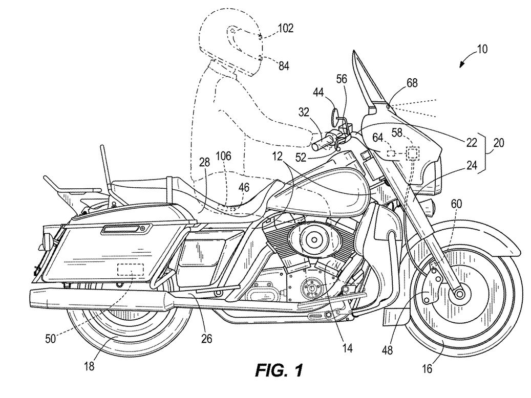 Harley-Davidson Patent Schematic