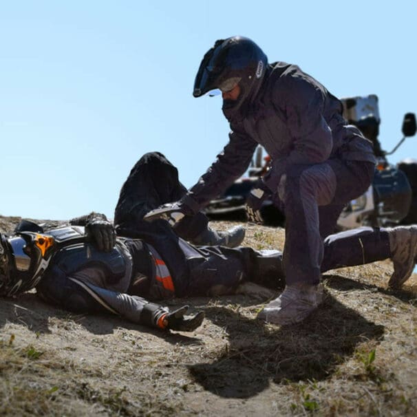 ADV rider down first aid situation