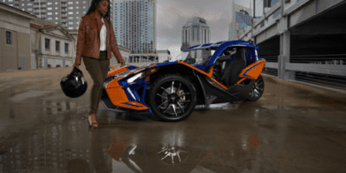 Polaris Slingshot Women Behind the Wheel