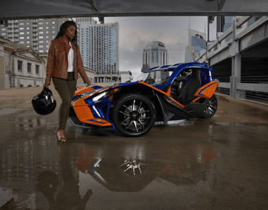 Polaris Slingshot Women Behind the Wheel