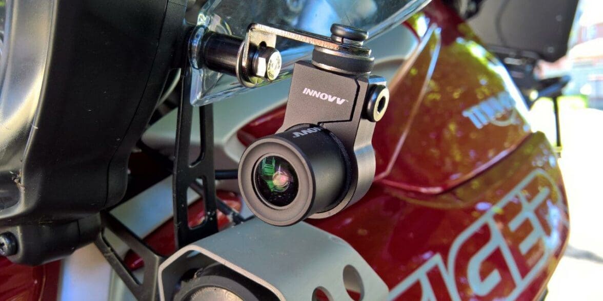 Innovv installed on Triumph Tiger