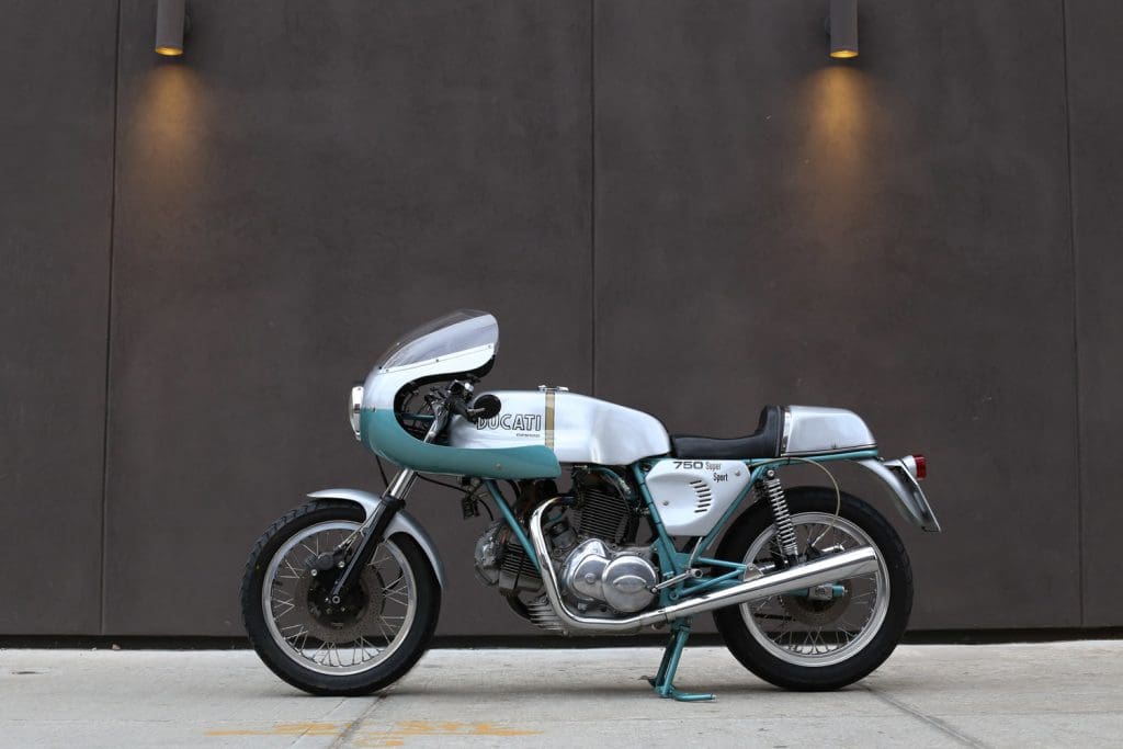 1974 Ducati 750 Super Sport Side View