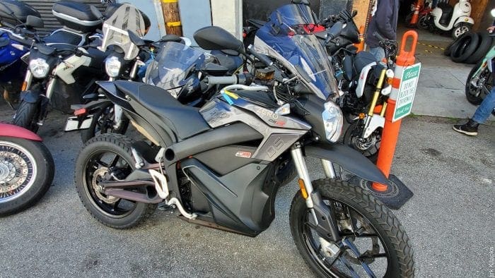 Zero DSR parked outside Zero DSR parked outside