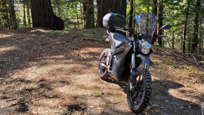 Zero DSR parked on forest path Zero DSR parked on forest path