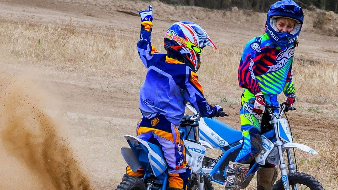 two riders using Torrot electric dirt bikes