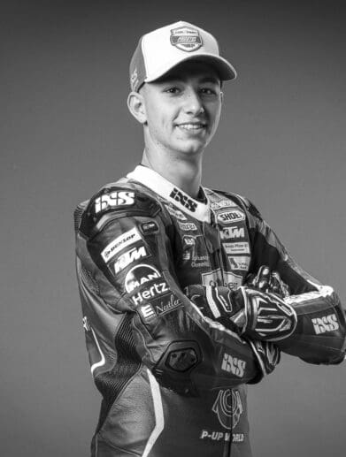 Dorna Sports photo depiction of the late Jason Dupasquier