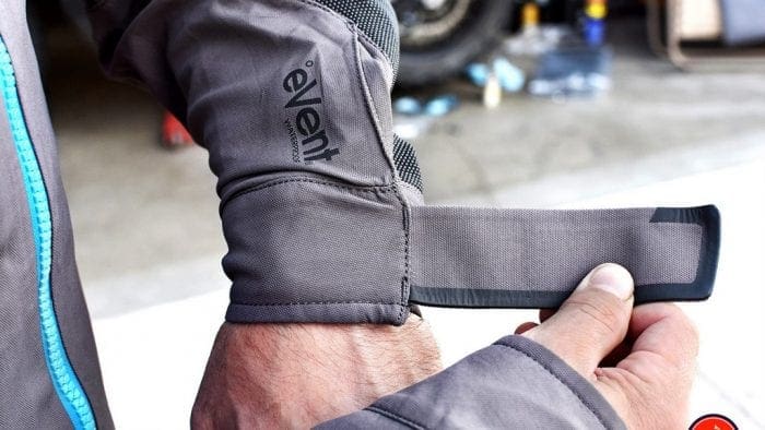 The velcro wrist closures on the Mosko Moto Basilisk jacket are top notch.
