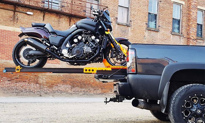 Electric motorcycle lift for truck bed deals