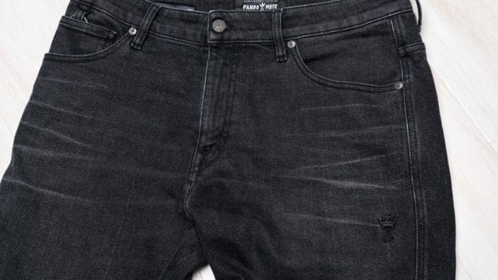 Close up of front view of jeans Close up of front view of jeans