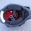 View of the Viaggo Parlare helmet interior with lining pads