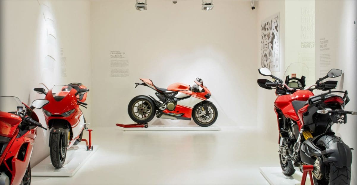 Ducati Museum, view of bikes