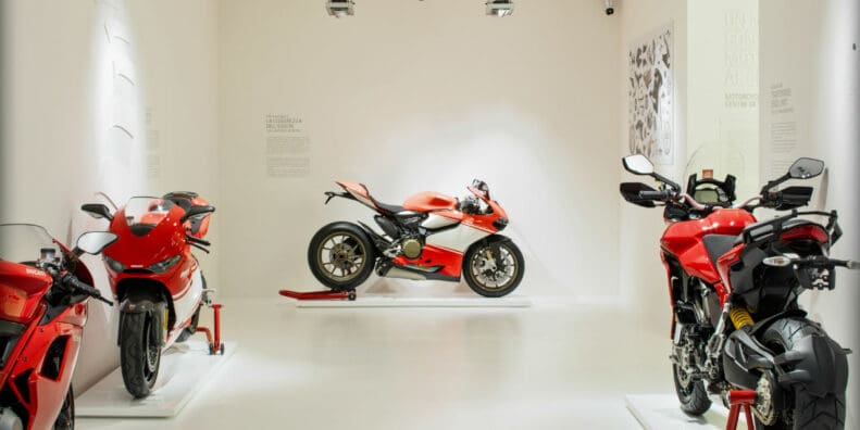 Ducati Museum, view of bikes