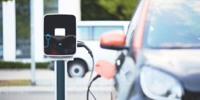 Electric Vehicle charging at a station