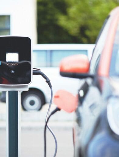 Electric Vehicle charging at a station