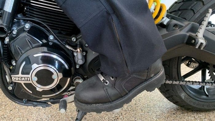 Raven Rova Pants Boot Zipper Close Up Raven Rova Pants Boot Zipper Close Up