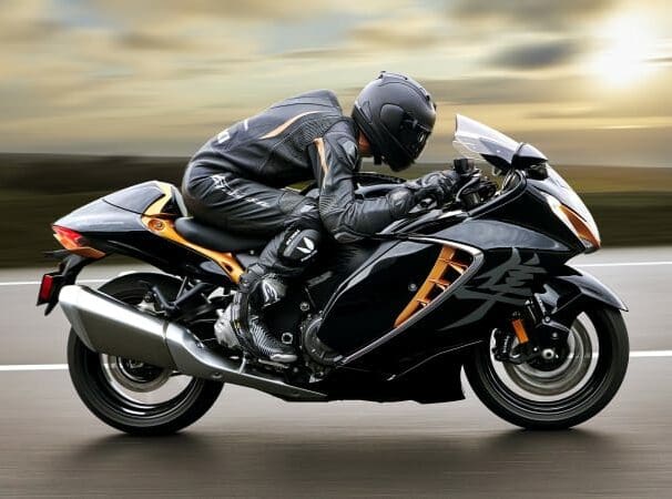 side view of the new 2021 Suzuki Hayabusa