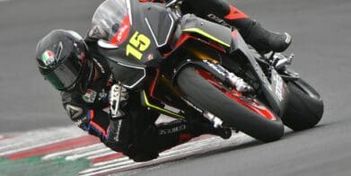 Aprilia RS 660 Trofeo on a track