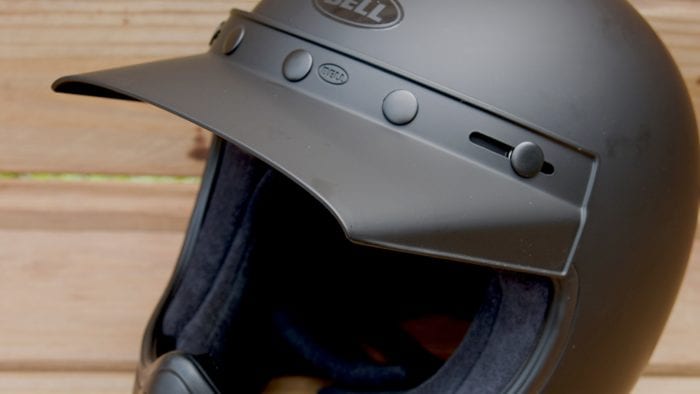 Bell Moto-3 Helmet visor and eye port detail Bell Moto-3 Helmet visor and eye port detail