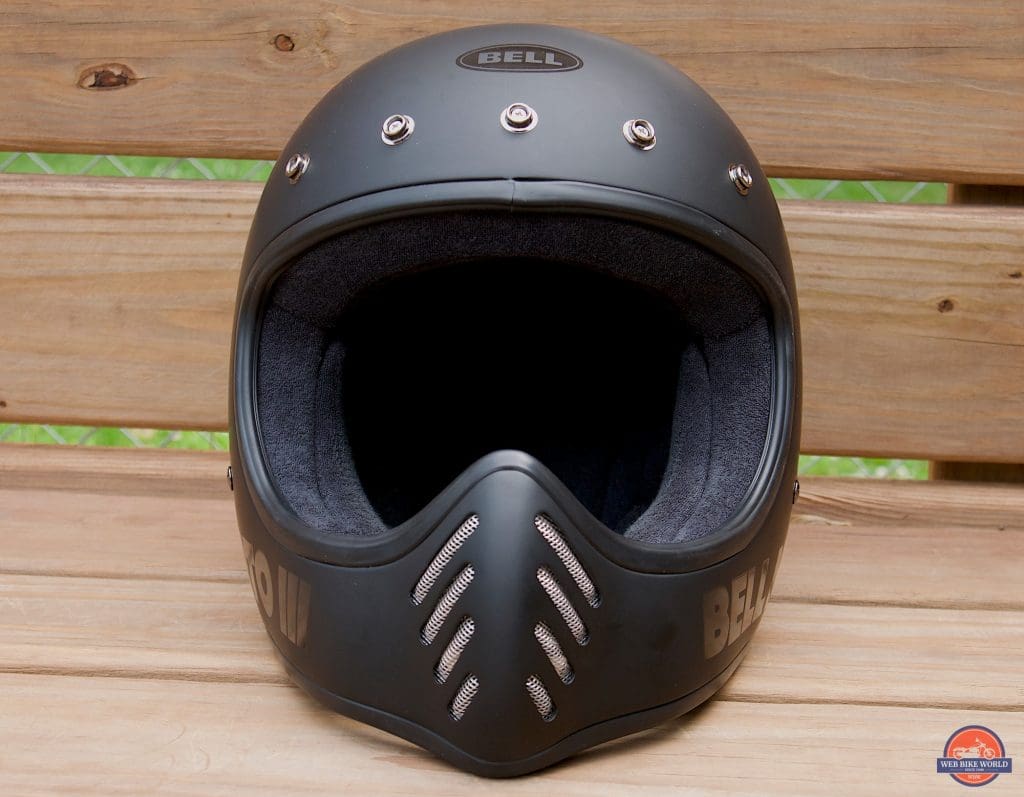 Bell Moto-3 Helmet front, no visor