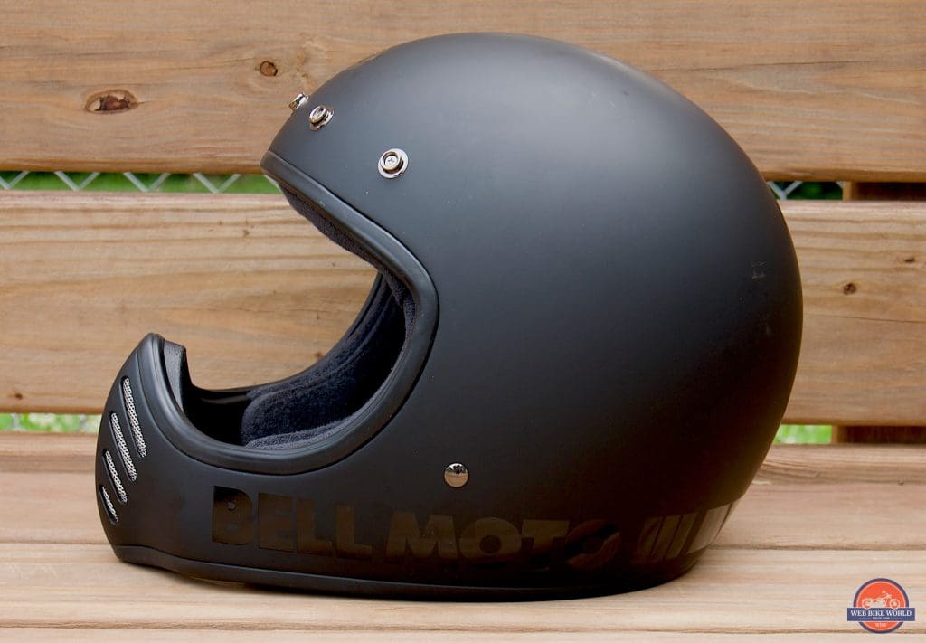 Bell Moto-3 Helmet side, no visor