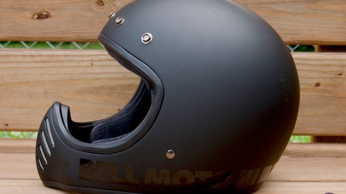 Bell Moto-3 Helmet side, no visor