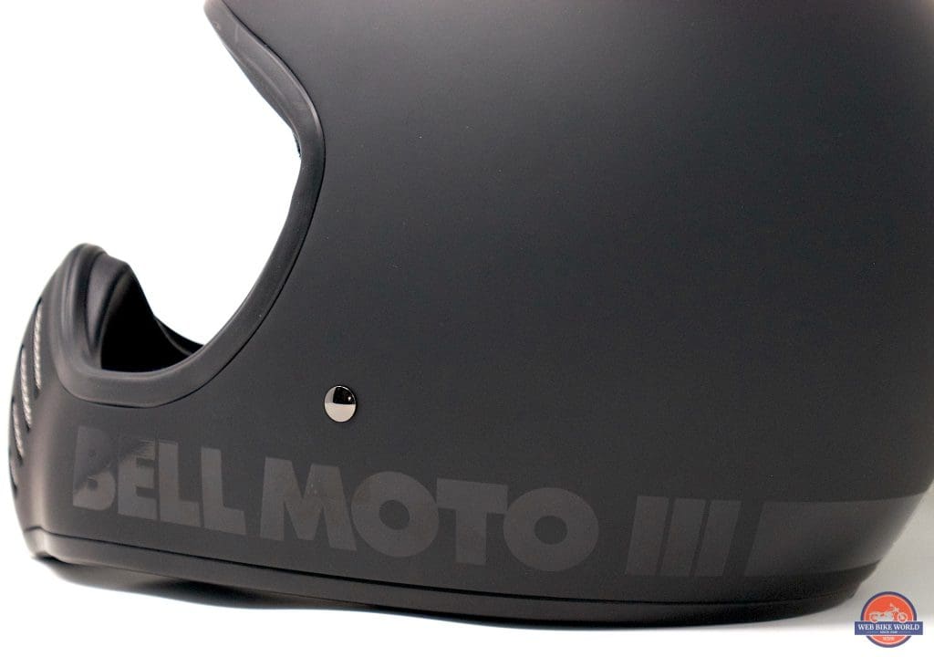 Bell Moto-3 Helmet side graphics detail