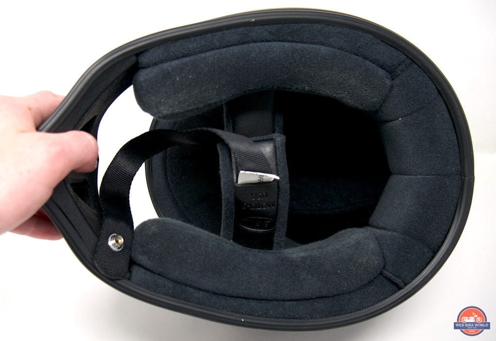  Bell Moto-3 Helmet interior opening