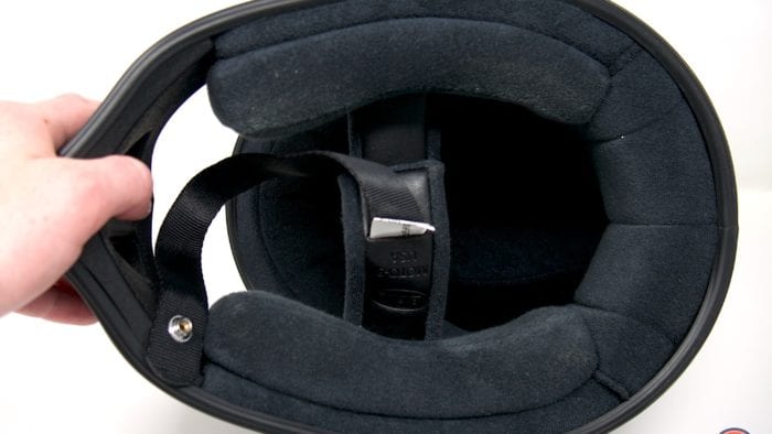 Bell Moto-3 Helmet interior opening Bell Moto-3 Helmet interior opening