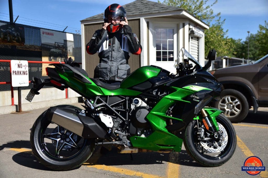 Kawasaki H2 SX Side View, Parked